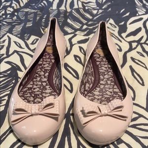 Melissa blush bow flats size 9